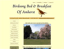 Tablet Screenshot of birdsongofamherst.com